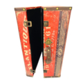 Maleta tipo maletín de madera con asa decorada con motivos náuticos / Maleta tipus maletí de fusta amb nansa decorada amb motius nàutics